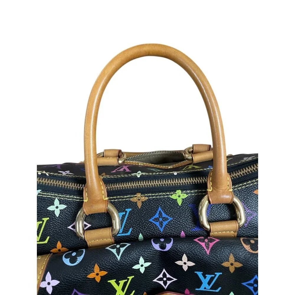 LOUIS VUITTON Multicolor Rita Black LV x TM Murakami Chain Shoulder Strap Bag